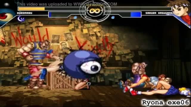 Kuromaru vs sakura kasugano the queen of fighters
